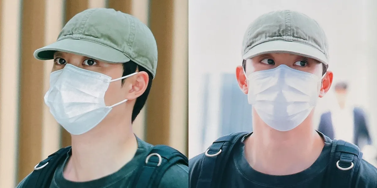 Portrait of Doh Kyungsoo Departing for Indonesia, Not Forgetting Manners at the Airport