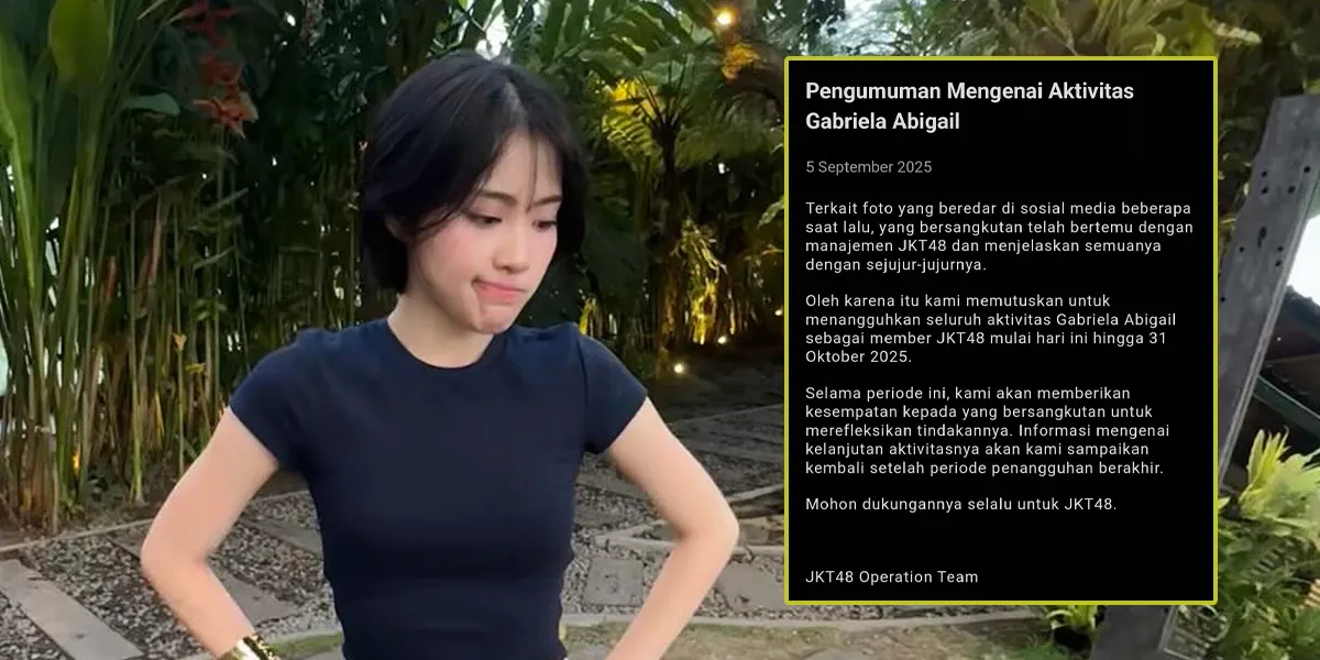Portrait of Ella JKT48 whose activities were suspended after violating the Golden Rules