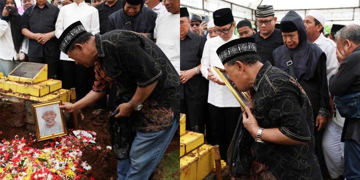 Portrait of Eman and 4 Friends Crying While Kissing Nurul Qomar's Photo, Mentioning the Deceased Never Complained