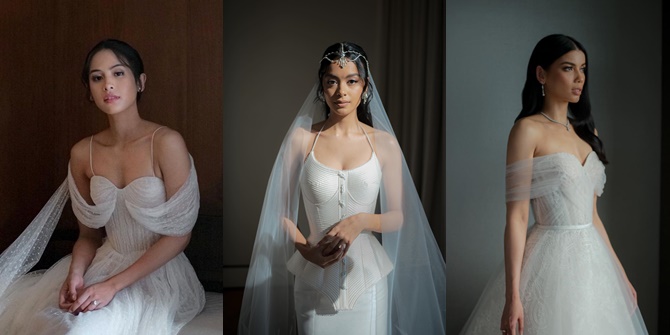 Portrait of Beautiful Dresses by Hian Tjen at the Weddings of Maudy Ayunda, Eva Celia, and Sabrina Chairunnisa