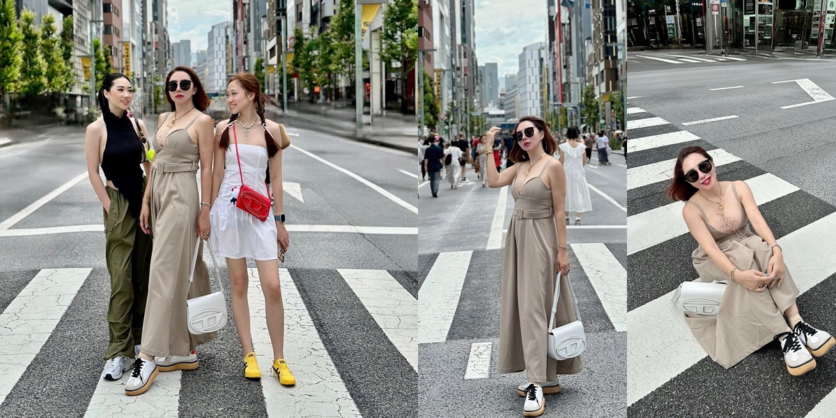 Portrait of Femmy Permatasari's Vacation Style in Japan, Equally Hot as Her 2 Daughters