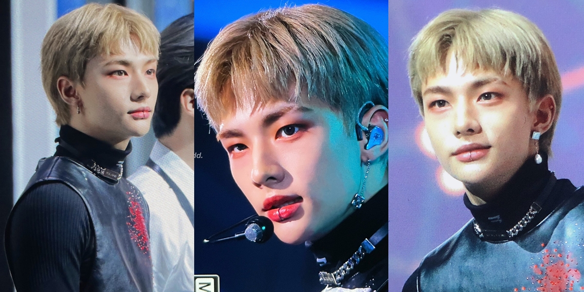 Portrait of Hyunjin Stray Kids No Longer Long Hair, Looking Handsome with Short Hair and Front Bangs Becoming the Spotlight