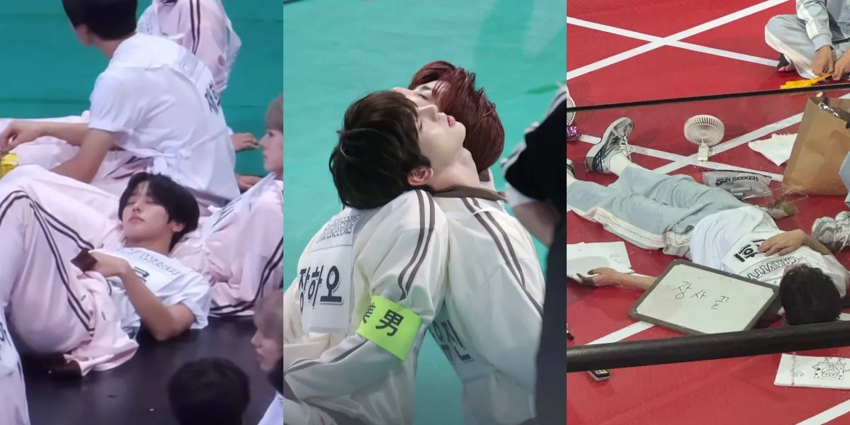 K-Pop Idol Napping at ISAC 2025, Looks Really Tired