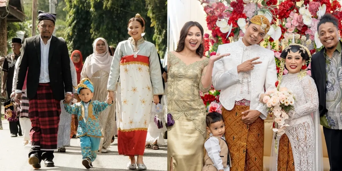 Beautiful Portrait of Indah Permatasari Attending Her Brother-in-Law's Wedding - Looking Charming with Naka in Traditional Buton Clothing