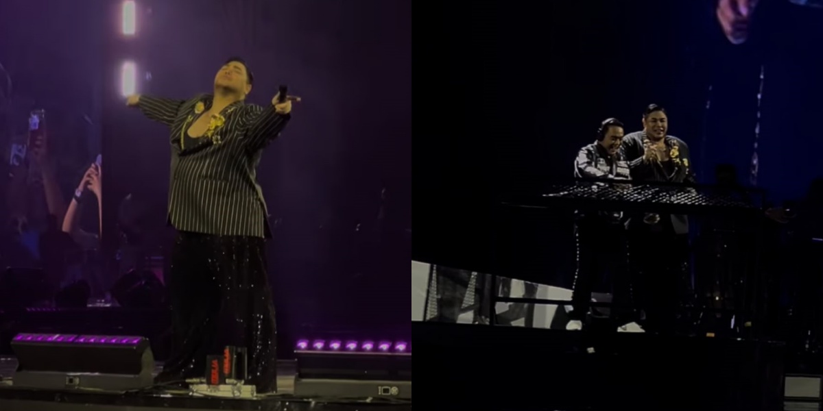 Portrait of Ivan Gunawan Surprises at Rossa's Concert, Appears Full of Spirit Despite Not Feeling Well