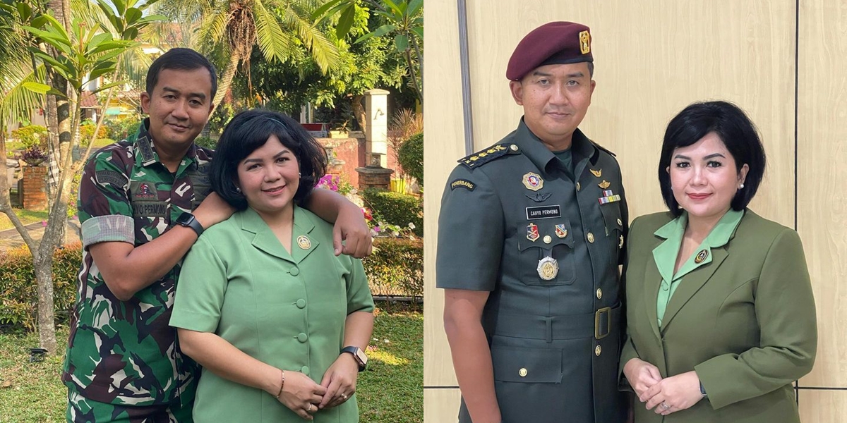 Portrait of Joy Tobing After Marrying an Army Officer, Beautiful and Graceful When Wearing Persit Clothes