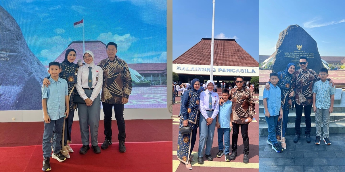 Portrait of Juliana Moechtar Taking Stepchildren to School at Taruna Nusantara, Following in the Footsteps of Her Father