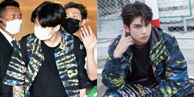 Potret Jungkook BTS and Bright Vachirawit Wearing the Same Outfit from Louis Vuitton, Who Looks More Charming?