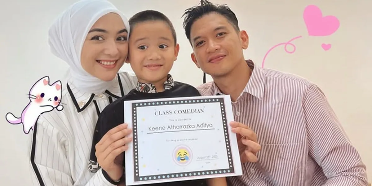 7 Photos of Keene Atharrazka, Citra Kirana's Child, Awarded as the Class Comedian, Admits to Resembling Rezky Aditya