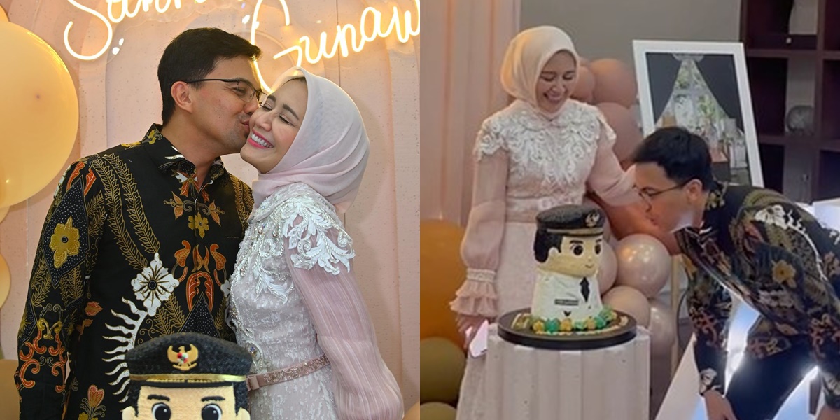 Surprise Birthday Photos of Sahrul Gunawan from his Beloved Wife, Dine Mutiara, Almost Canceled Due to the Deputy Regent's Schedule