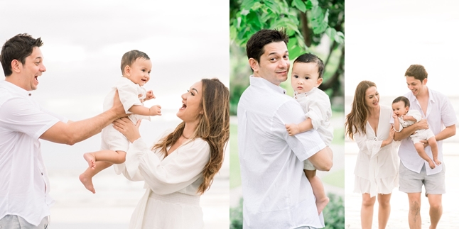 Portrait of Andrew Andika and Tengku Dewi Putri's Family, Happier with a Long-Awaited Child