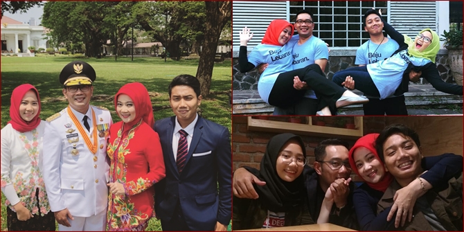 Portrait of a Small and Happy Family Ridwan Kamil - Atalia Praratya