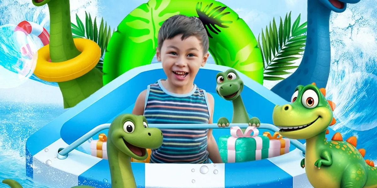 Portrait of Kenzo, Baim Wong's Child, Celebrating His Birthday, Kissed by Cinta Laura and Luna Maya