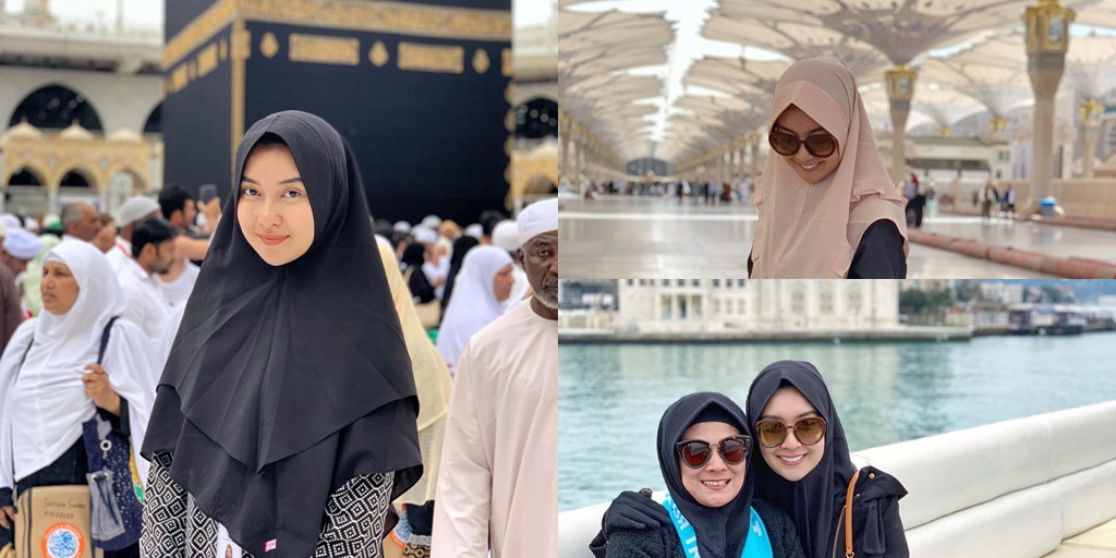 Portrait of Kevin Liliana Performing Umrah, Beautiful in Hijab