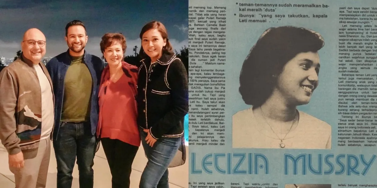Portrait of Letizia Mussry, Maia Estianty's Beautiful Former Model Sister-in-Law from the 70s - Now Residing in the US