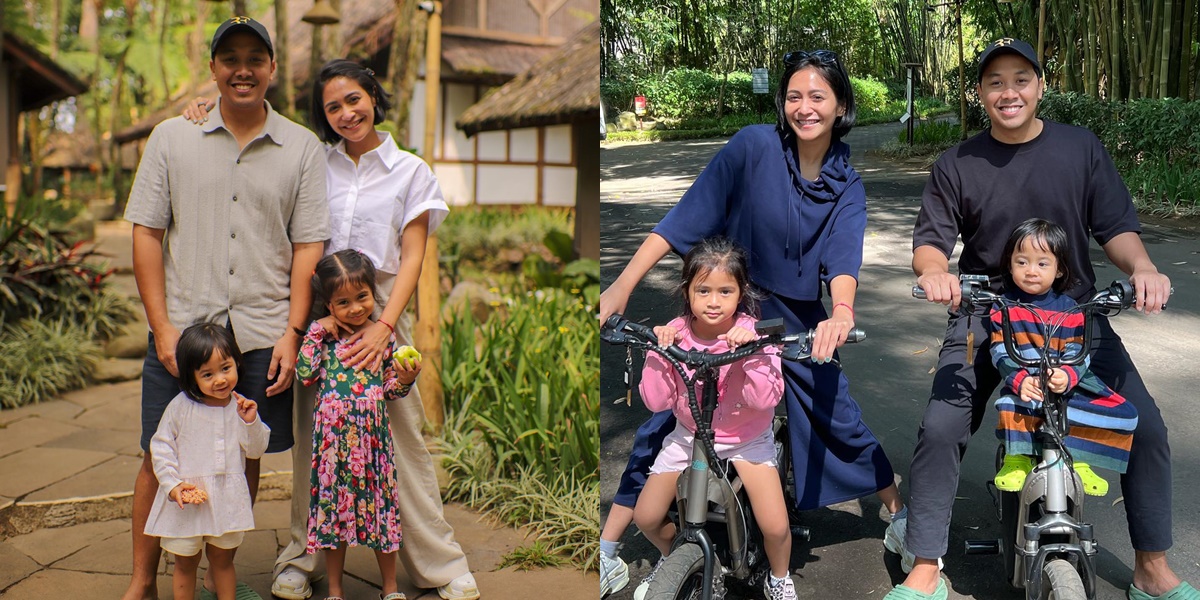 Family Vacation Portraits of Caca Tengker, Enjoying the Rural Atmosphere and Simple Style