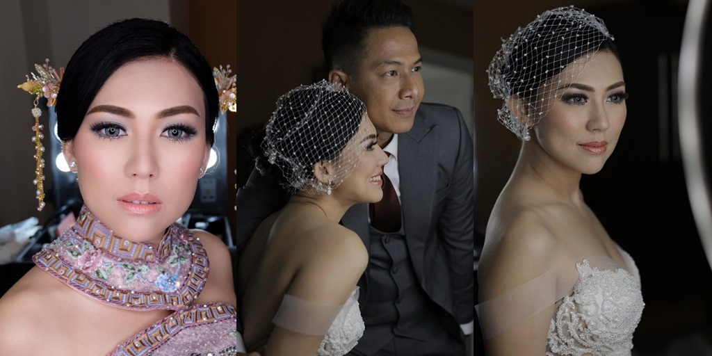 Portrait of Make Up and Dress Aida Noplie When Marrying Delon Thamrin