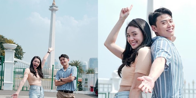 Sweet Portrait of Jang Hansol Inviting His Wife Jeanette Ong for a Trip to Monas, Enjoying a Fun Vacation Together in Jakarta!