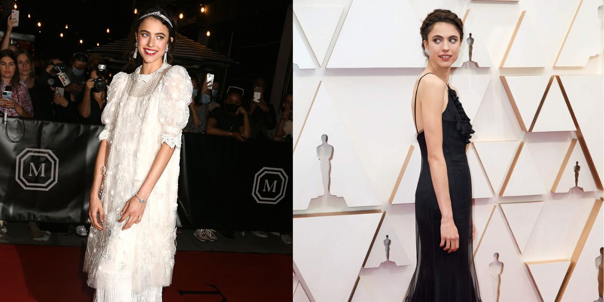 Portrait of Margaret Qualley Reveals She Experienced Skin Damage from Using Prosthetic Makeup