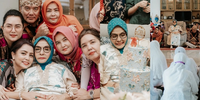 Portrait of Mayangsari Celebrating her Mother's 78th Birthday with a Rarely Seen Big Family, Exciting!