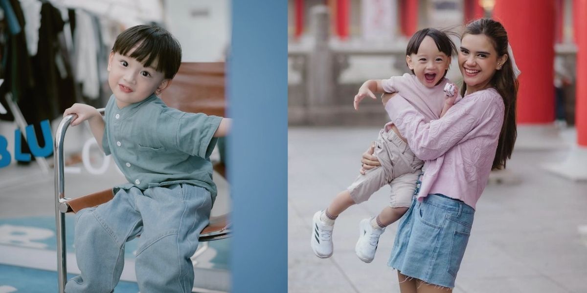 Adorable Portrait of Anzel Xie, Son of Audi Marissa and Anthony Xie - A Pro at Posing in Front of the Camera