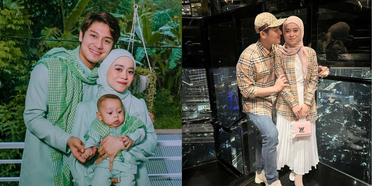 Family Couple Outfit Portrait of Lesti Kejora, Rizky Billar and Baby Fatih that Can Be an Inspiration for Eid