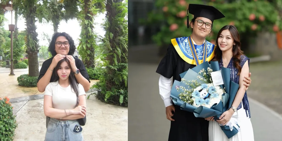 Portrait of Difa Ryansyah's Graduation Moment, Frislly Herlind Accompanies Her Boyfriend