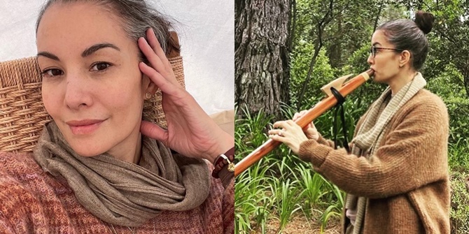 Portrait of Nadya Hutagalung, Living Peacefully in Rural Australia, Letting Her Hair Turn Gray and Becoming a Sound Healing Expert