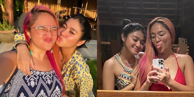 Portrait of Naysila Mirdad and Marshanda Healing Together in Bali, Cute Selfies to Sauna Together