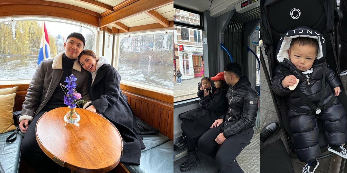 Photos of Nikita Willy Taking Baby Izz on Vacation to the Netherlands, Fun Riding Trams in Amsterdam