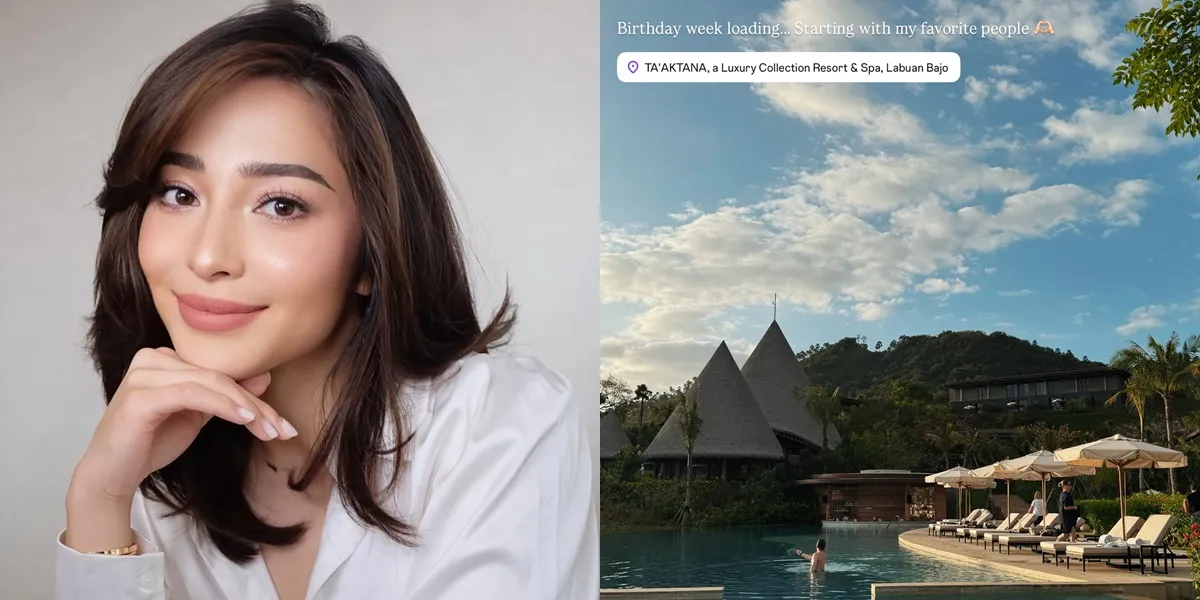 Nikita Willy's Portrait Celebrating Her 31st Birthday in Labuan Bajo, Her Hopes Truly Amaze the Heart