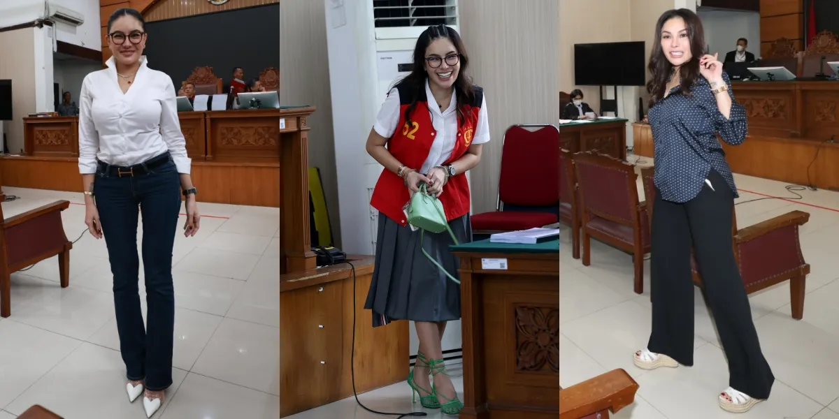 OOTD Portrait of Nikita Mirzani Attending the Trial of Alleged Extortion Case