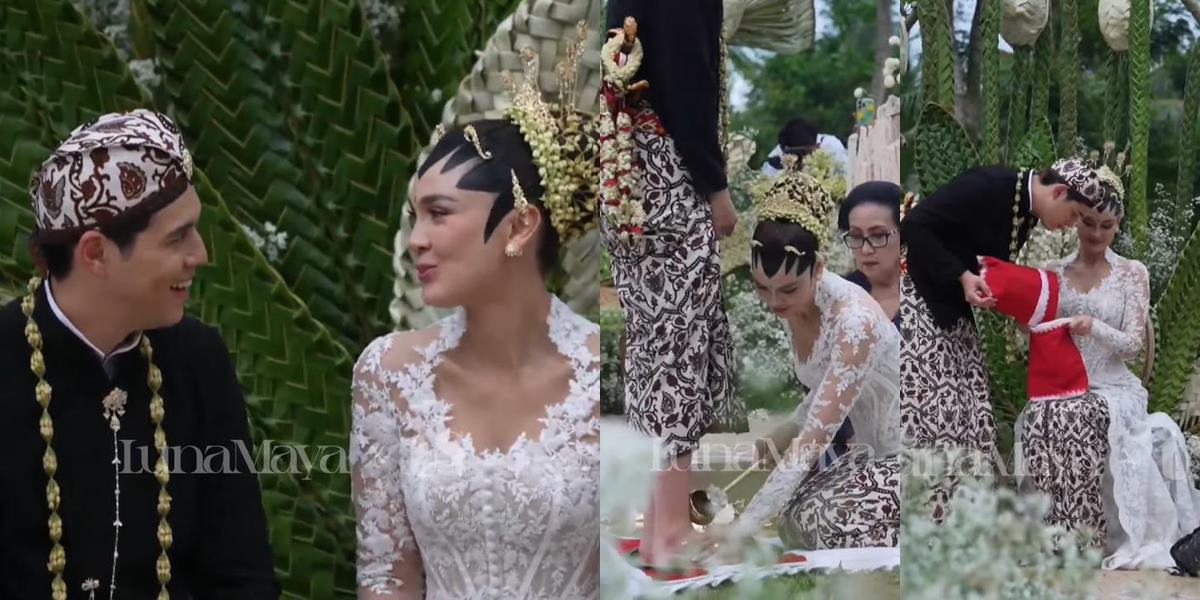 Portrait of the Bride and Groom Luna Maya and Maxime Bouttier, Full of Happy Laughter and Funny Scenes