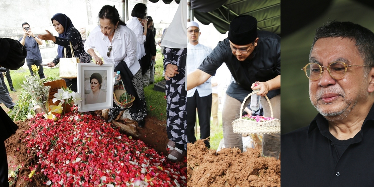 Portrait of the Funeral of Rahayu Effendy, Dede Yusuf Accompanies to the Grave - Accompanied by Family Tears