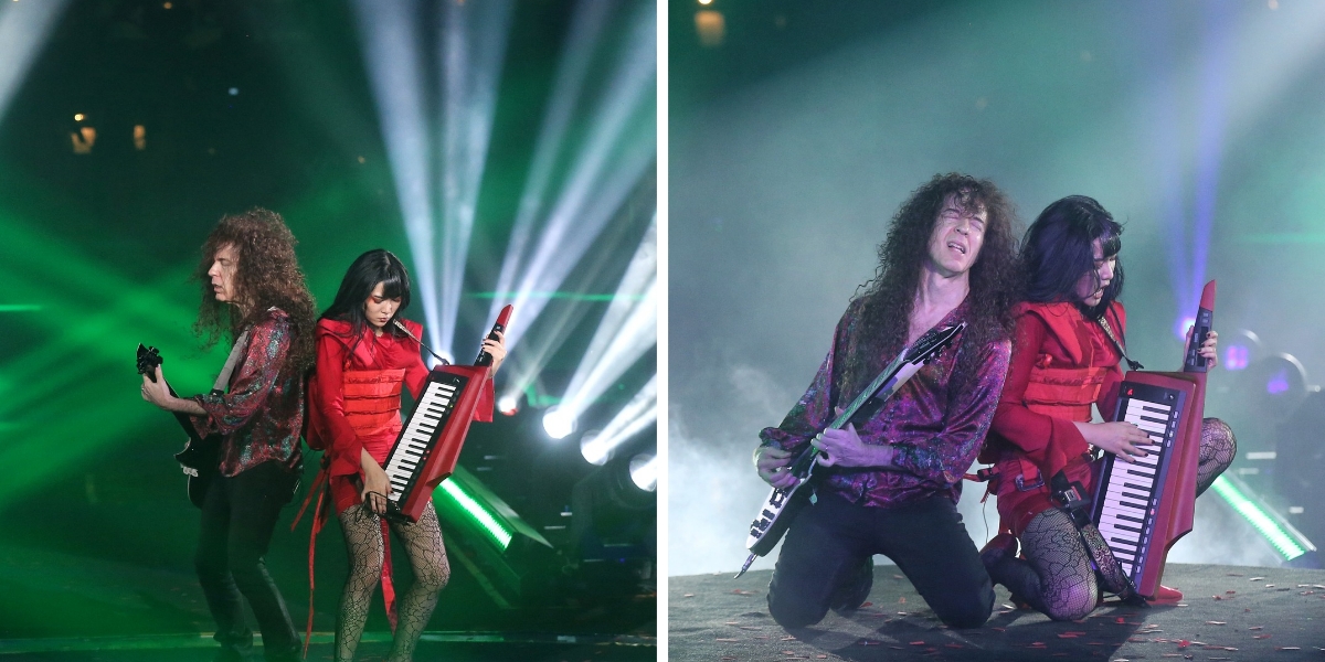 Iconic Appearance Portrait of Isyana Sarasvati Duet with Marty Friedman in the 'Lost In Harmony' Concert