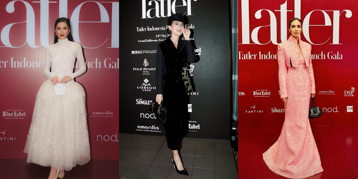 Portrait of Celebrity Appearances at the Relaunch Gala of Fashion Magazine, Luna Maya, Nagita Slavina, and Raline Shah Looking Beautiful and Elegant