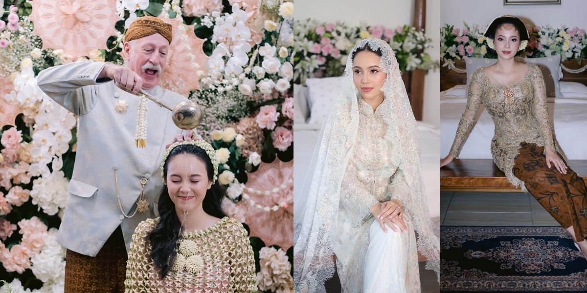 Portrait of the Religious Ceremony - Siraman and Midodareni of Anggika Bolsterli, Using Strong Javanese Traditions - Cousins from Switzerland Also Wore Kebaya