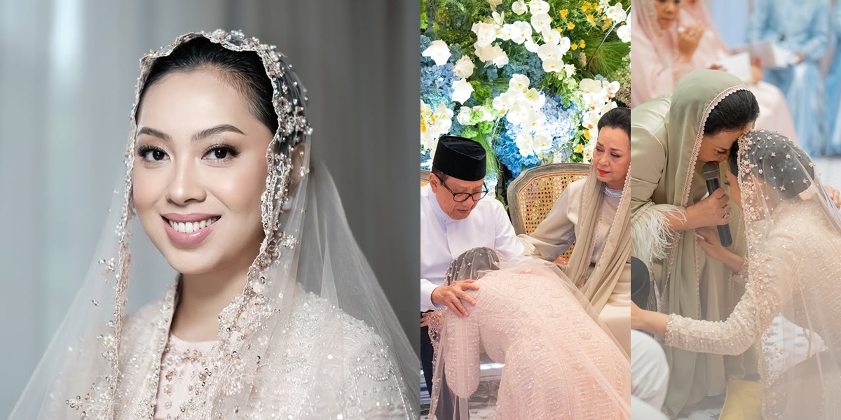 Portrait of the Recitation Before the Wedding of Sekar Tandjung, Child of Akbar Tandjung, Full of Tears of Emotion