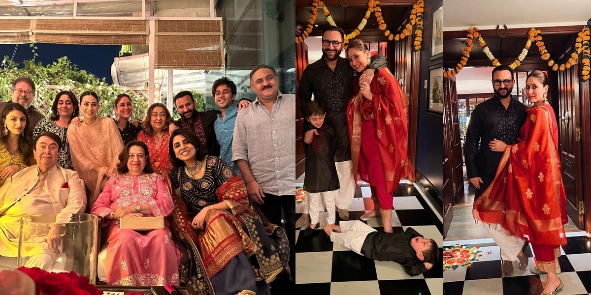 Portrait of Kareena Kapoor's Family Diwali Celebration, Jeh's Funny Behavior Becomes the Highlight