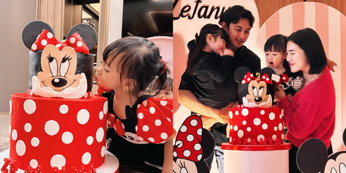 Portrait of Zefanya's Birthday Celebration, Felicya Angelista's Child, Looks So Cute as Minnie Mouse