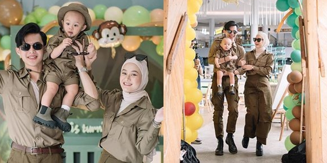 Portrait of Baby Arshaka's Birthday Celebration, Child of Dinda Hauw and Rey Mbayang, with Mini Zoo-themed Decorations!