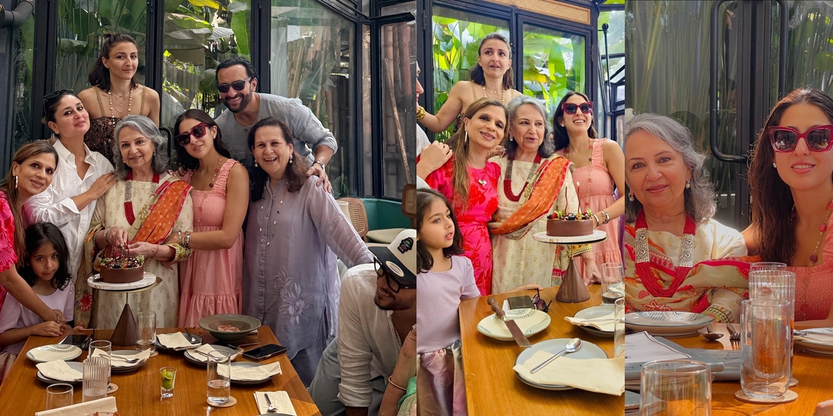 Portrait of Sharmila Tagore's 80th Birthday Celebration, Joyfully Celebrated with All Children, Grandchildren, and Sons-in-law