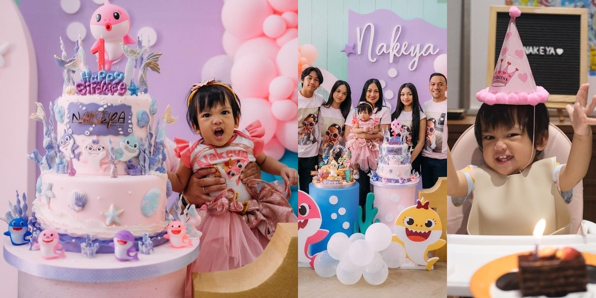 Portrait of Nakeya Ayu's First Birthday Celebration, Mermaid-Themed - Joyful with Family