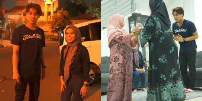 Portrait of the Meeting of Rizky Billar's Mother and Lesti's Mother, Engaging in Friendly Conversation Already Know Each Other and Close