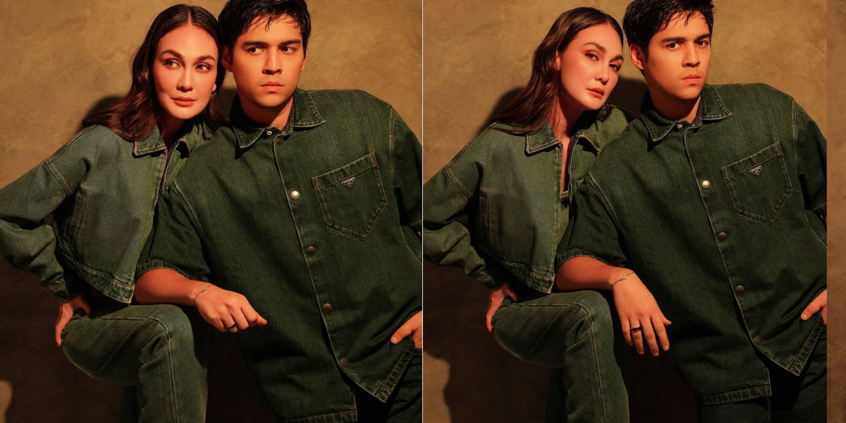 Prewedding Portraits of Luna Maya and Maxime Bouttier in Casual Denim on Denim Style