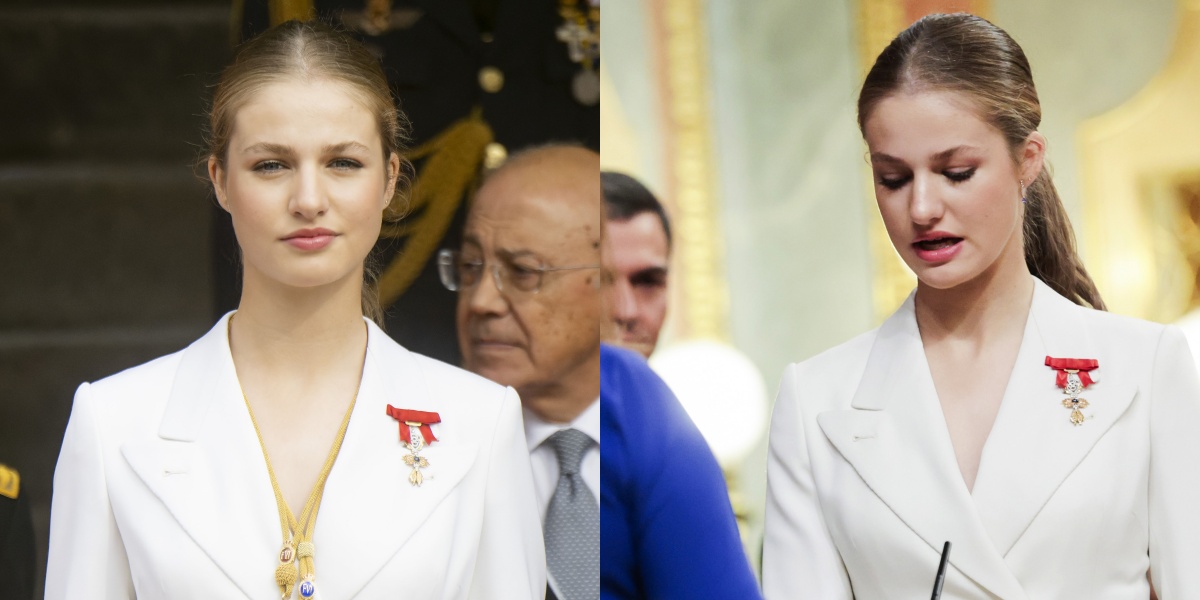 Portrait of Princess Leonor, the Future Queen of Spain Who Takes an Oath on Her 18th Birthday