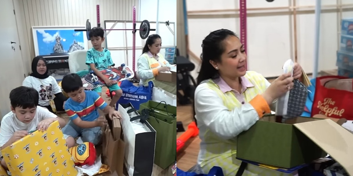 Portrait of Rafathar Unboxing Birthday Gift, Arsy Hermansyah Gives Branded Bag - Receives Gifts from Bank and TV Station