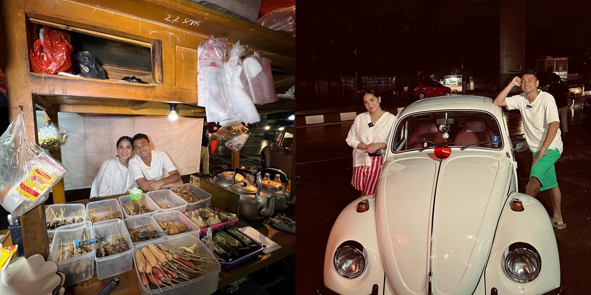 Portrait of Raffi Ahmad and Nagita Slavina Having Dinner at Angkringan, Casual Dining by the Roadside - Displaying Adorable Affection