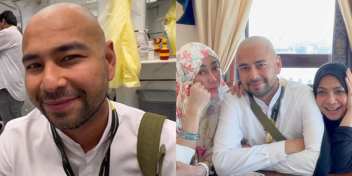 Portrait of Raffi Ahmad Going Bald After Hajj Worship, He Was Hesitant to Shave His Hair Completely