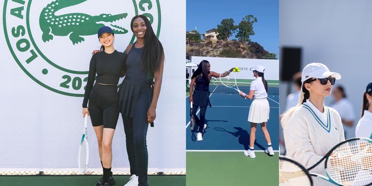 Portrait of Raline Shah Learning to Play Tennis in America, Taught Directly by Venus Williams!